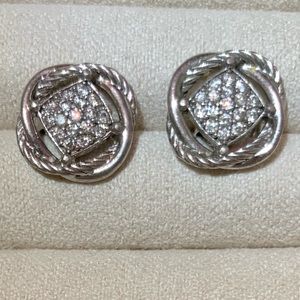 David Yurman Diamond Pave Infinity earrings